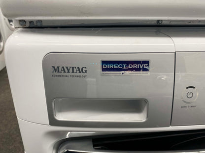 Item: #ED229 Maytag high efficiency and electric dryer stainless steel drum front load ,stackable or side by side 27”