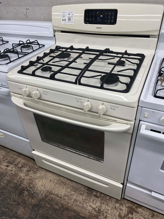 ITEM #GR76B Kenmore bisque gas range 4 burner 30 in * more pictures soon