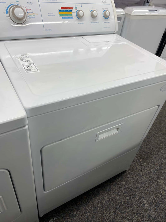 ITEM #ED196  Whirlpool electric dryer large capacity side x side 29”