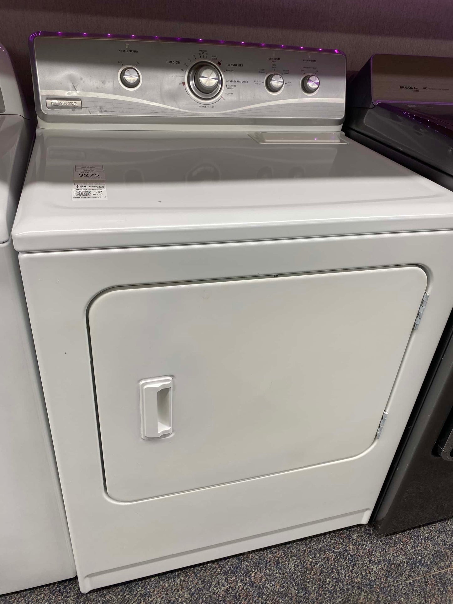 ITEM #ED296 Maytag electric dryer side x side  29 inch