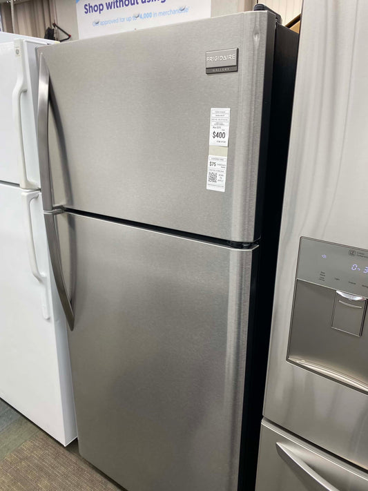 ITEM: #RF543 Frigidaire top freezer Stainless steel refrigerator  30 inc