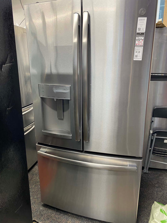 Item: #710 GE French door refrigerator stainless steel w/water ice dispenser 36 in