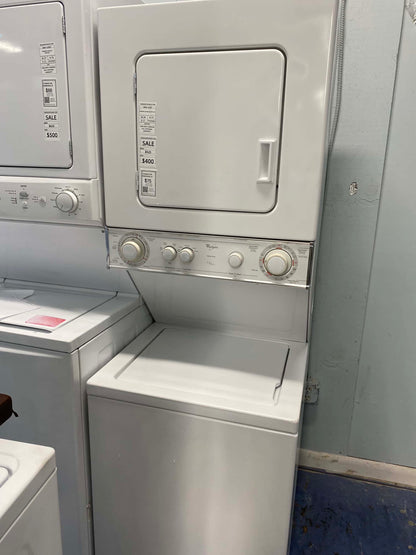 ITEM #LC33  kenmore heavy duty this stackable unit 24 inch washer & electric dryer 220 volt or 120vlt