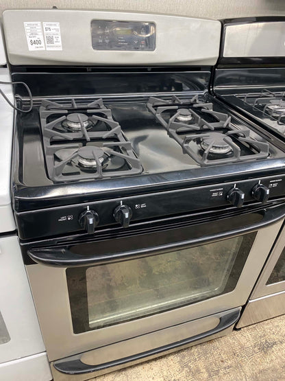 ITEM #GR396 Kenmore   Stainless steel gas range 4 burner 30 in