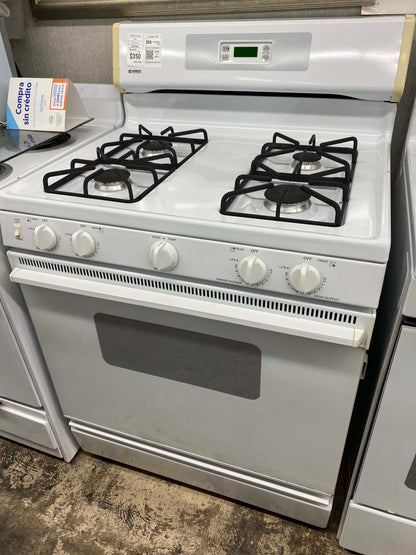 ITEM #GR395 kenmore  white gas range 4 burner 30 inch *more pictures soon