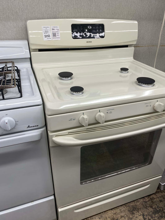 ITEM #GR76B Kenmore bisque gas range 4 burner 30 in * more pictures soon