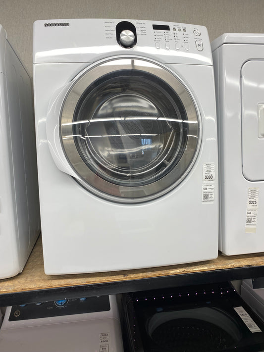 ITEM #ED45S Samsung front load electric dryer 220v  stackable large capacity stainless steel drum 27 in D