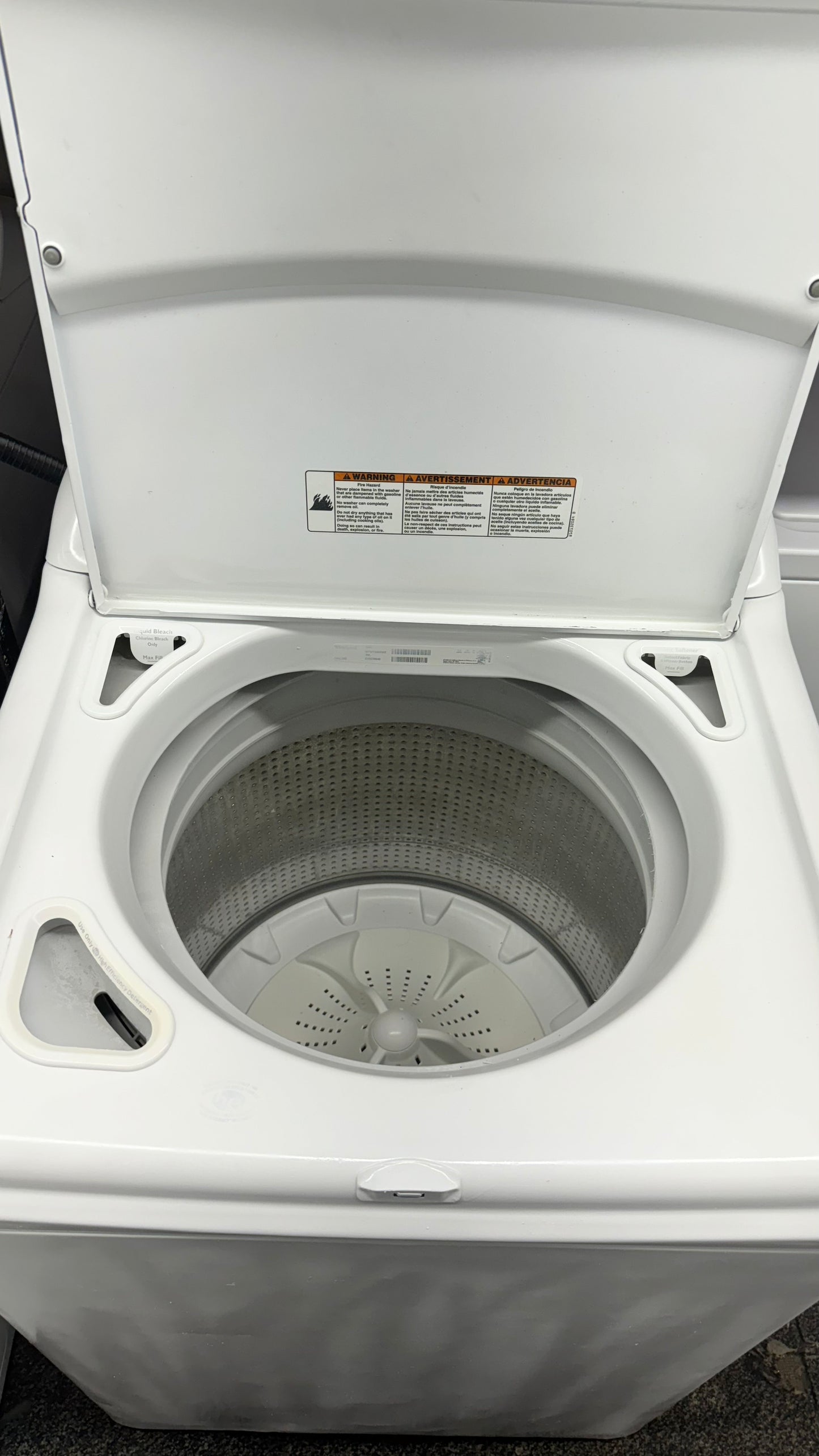 Whirlpool cabrio washer top load WM418