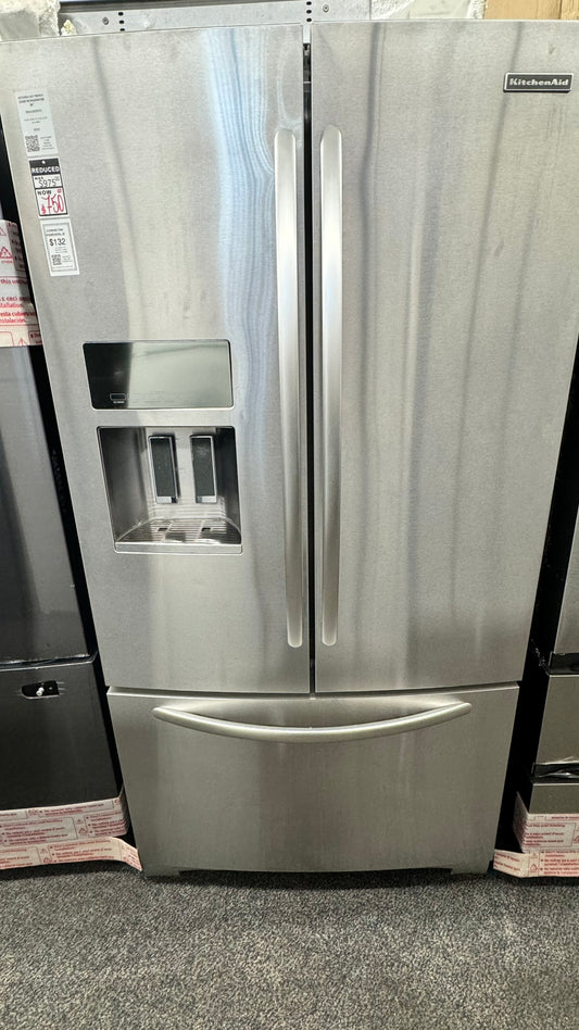 ~ Kitchen-aid French door refrigerator 36”